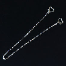 Load image into Gallery viewer, Breakaway Mask Chain. Safe Mask Strap, Paperclip Chain - Heart Clasps I Made in Hawaii