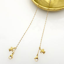 Load image into Gallery viewer, Breakaway Mask Chain. Safe Mask Strap, Gold Oval Chain - Honu I  Made in Hawaii
