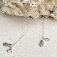 Load image into Gallery viewer, Breakaway Mask Chain. Safe Mask Strap, Silver Oval Chain - Pineapple I  Made in Hawaii

