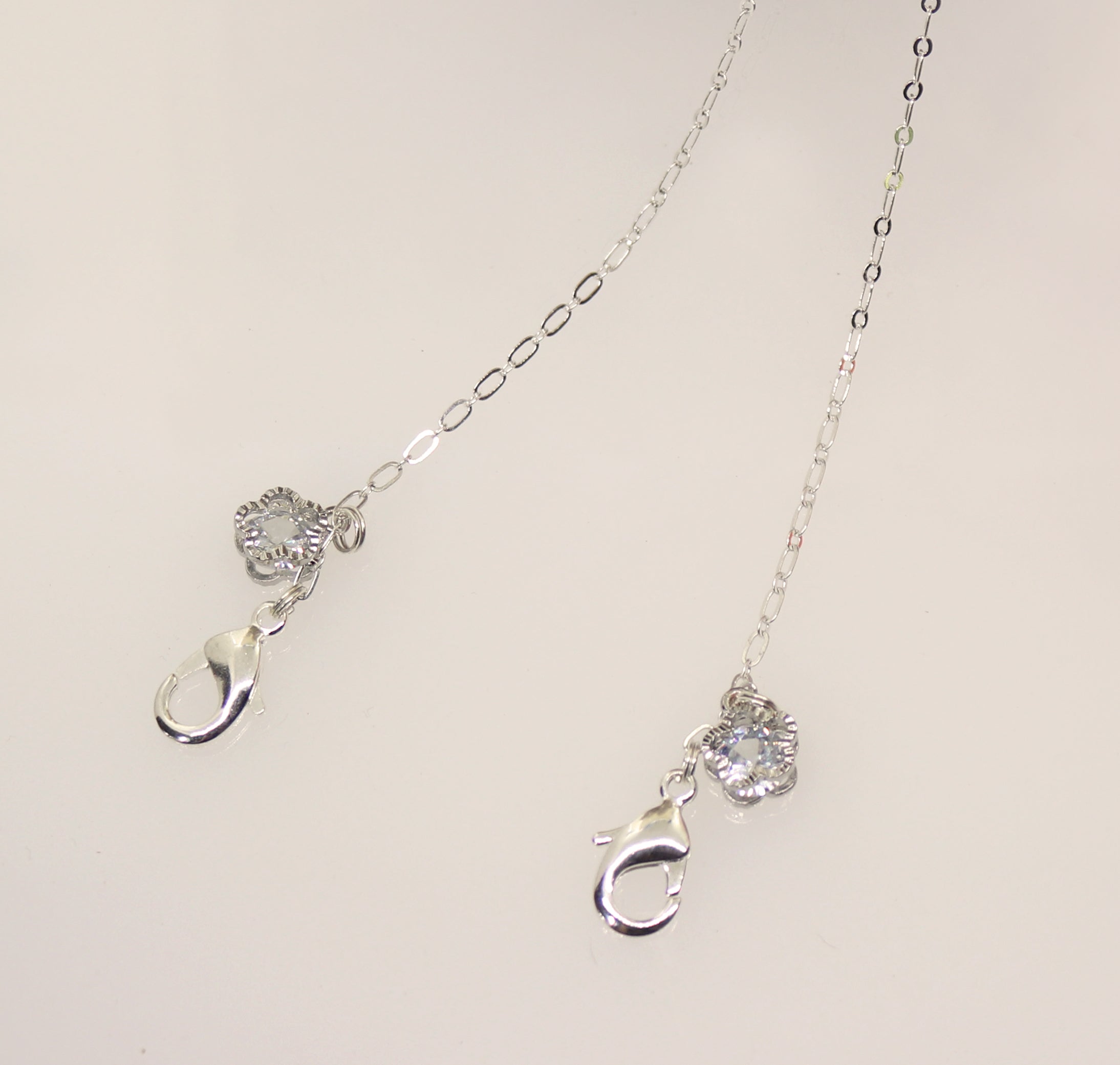 Breakaway Mask Chain. Safe Mask Strap, Silver Oval Chain - Silver Plum ...
